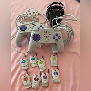 Rokenbok wired video game with two remote controllers and eight vehicle keys